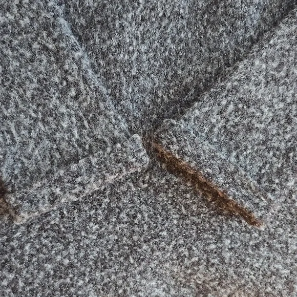 Vintage Italian Wool Blend Open Front Cardigan Sweater Neutral Cozy Size M - Picture 7 of 14